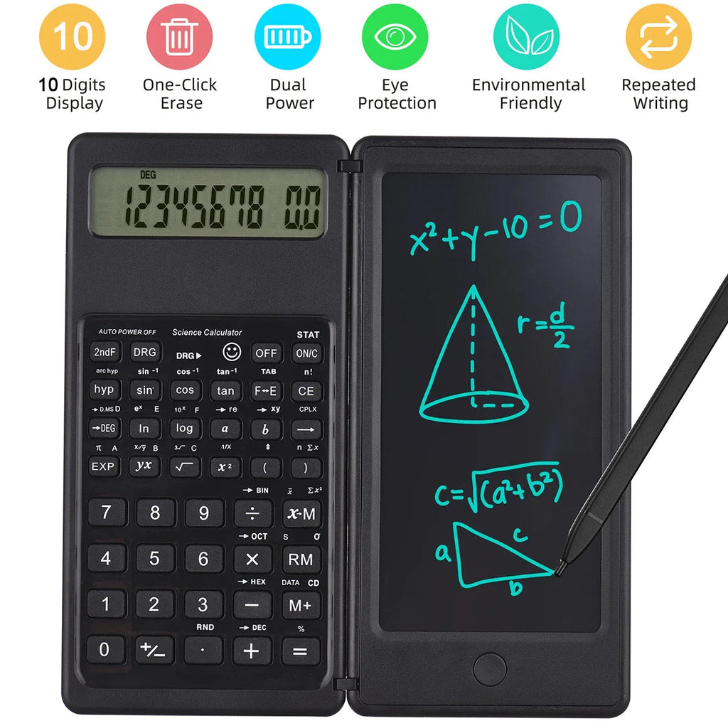 Portable Foldable  Calculator Small Scientific Calculating Machine 10 Digits Pocket Size Calculators Office Supplies Lootquake LLC