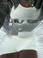 Authentic Casual Women's Jumpsuit Shorts Popular In Summer 2024 Suspender Low Cut And Backless Sleeveless Top Paired With Shorts