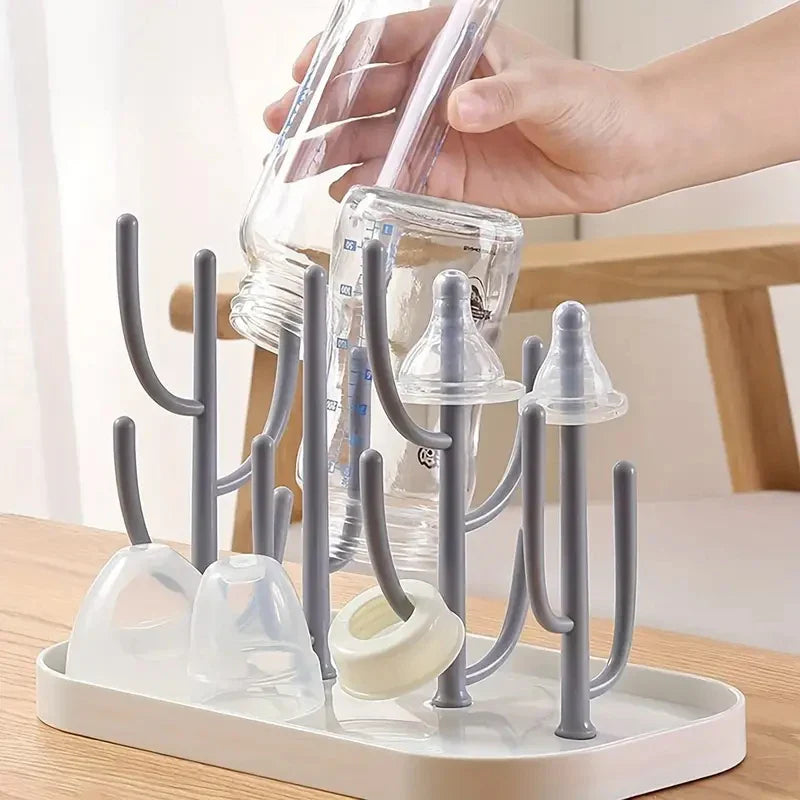 Baby Tree-shaped Milk Bottle Drain Rack, Dust-proof Milk Bottle Holder, Cup Drain Rack Easter Gift Lootquake LLC