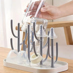 Baby Tree-shaped Milk Bottle Drain Rack, Dust-proof Milk Bottle Holder, Cup Drain Rack Easter Gift Lootquake LLC