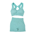 Yoga Women's Fitness Suit Shorts Workout Set THRIXINE
