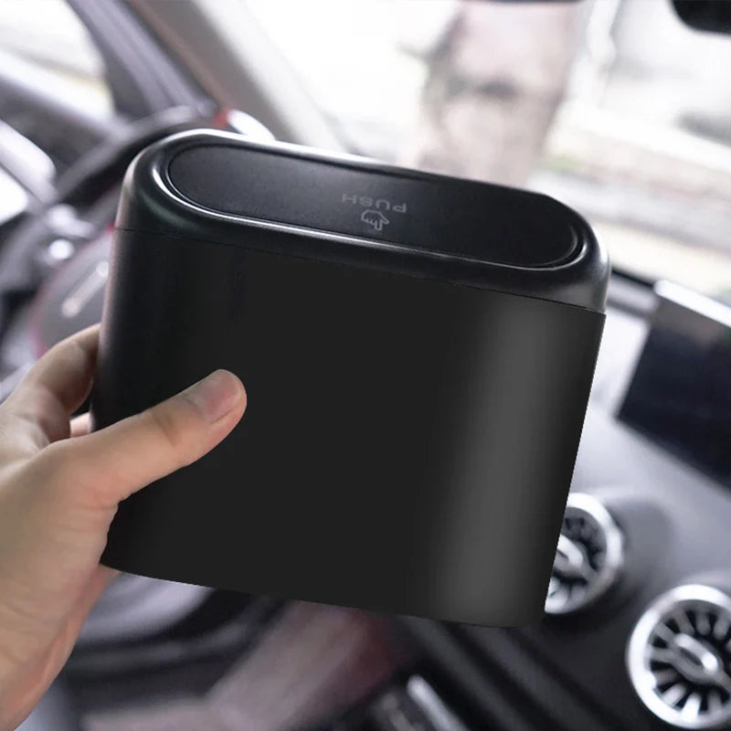 ABS square garbage bin, car mini garbage bin, suspended car dust storage box Lootquake LLC