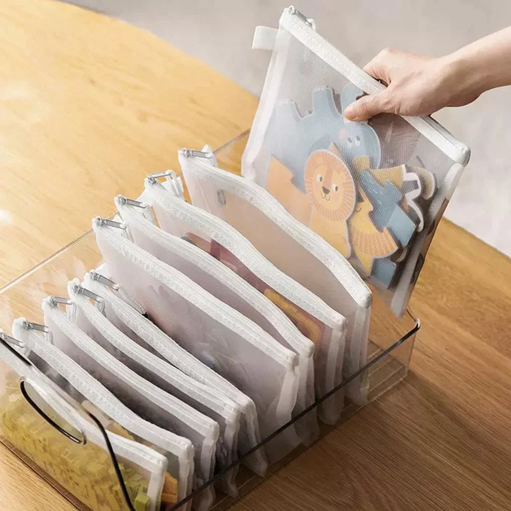 A4/A5/A6 Mesh Zipper Pouch Document Bag Waterproof Zip File Folders School Office Supplies Cosmetic Makeup Bags Lootquake LLC