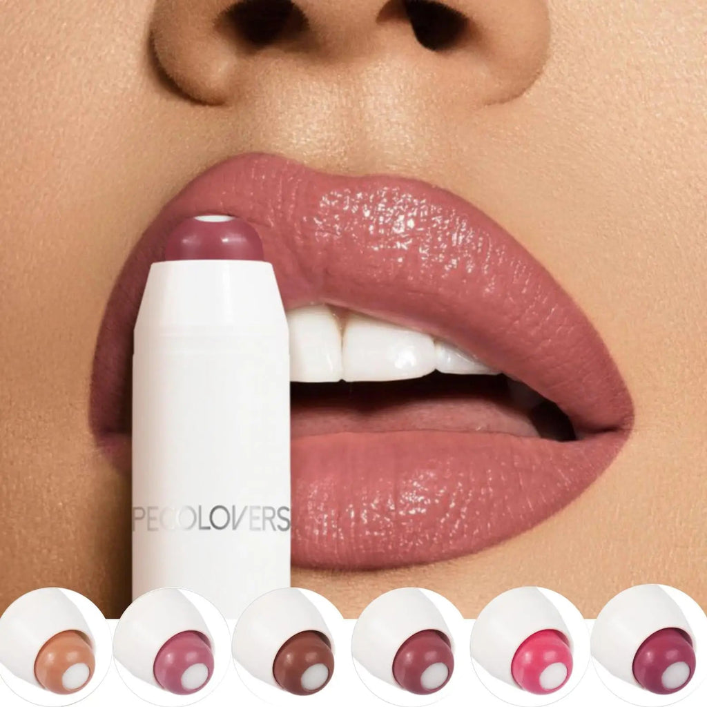 2-in-1 Nude Lipstick Matte Red Lip Balm Moisturizing 6 Colors Sandwich Lipstick Waterproof Long Lasting Non-stick Cup Lip Stick Lootquake LLC