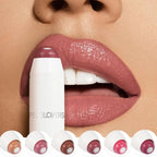 2-in-1 Nude Lipstick Matte Red Lip Balm Moisturizing 6 Colors Sandwich Lipstick Waterproof Long Lasting Non-stick Cup Lip Stick Lootquake LLC
