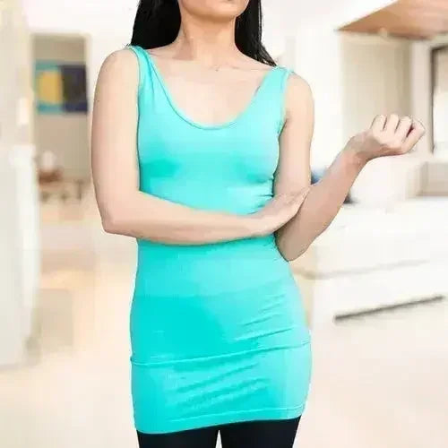 Truly Contagious Extra Long Layering Scoop Back Tank Top - SJB-DIAMOND ELITES
