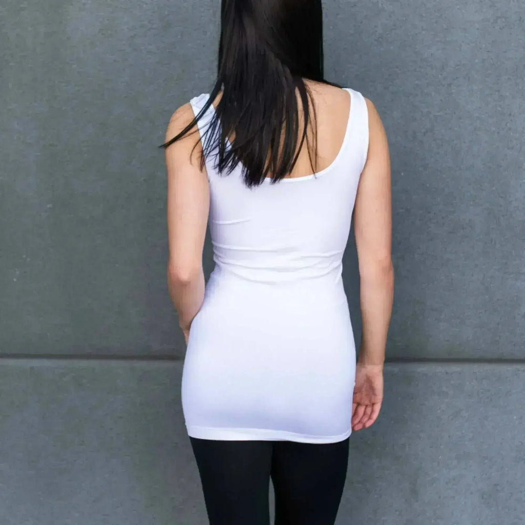 Truly Contagious Extra Long Layering Scoop Back Tank Top - SJB-DIAMOND ELITES