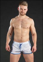 Men's sweatpants hole dry breathable sexy beach outdoor casual three-quarter pants（MNDK-05)