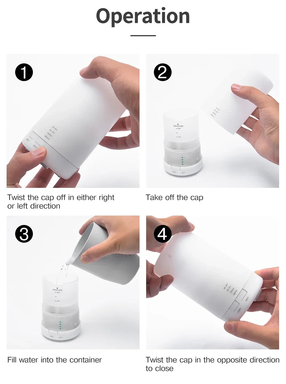 Air Humidifier USB Aroma Diffuser Essential Oil Purifier Aromatherapy Electric Smell Distributor For Home fragrance Car Bedroom