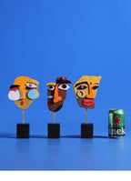 Sculptures Abstract Statue Ornaments Home Decor Modern Figurines For Interior Face Art Nordic Living Room Desktop Crafts Gift