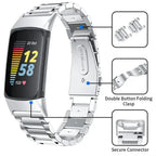 Fitbit Charge 5 6 Stainless Steel Band - Sleek Durable Design - SJB-DIAMOND ELITES