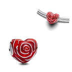 925 Silver Valentine's Day Snake Year Series Pendant Suitable for 925 Sterling Silver Original Women's Bracelet DIY Jewelry Gift Lootquake LLC