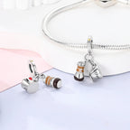 Coffee Cup Charms 925 Silver Beads For Woman Fit Original Bracelet Making Fashion Jewelry Lootquake LLC