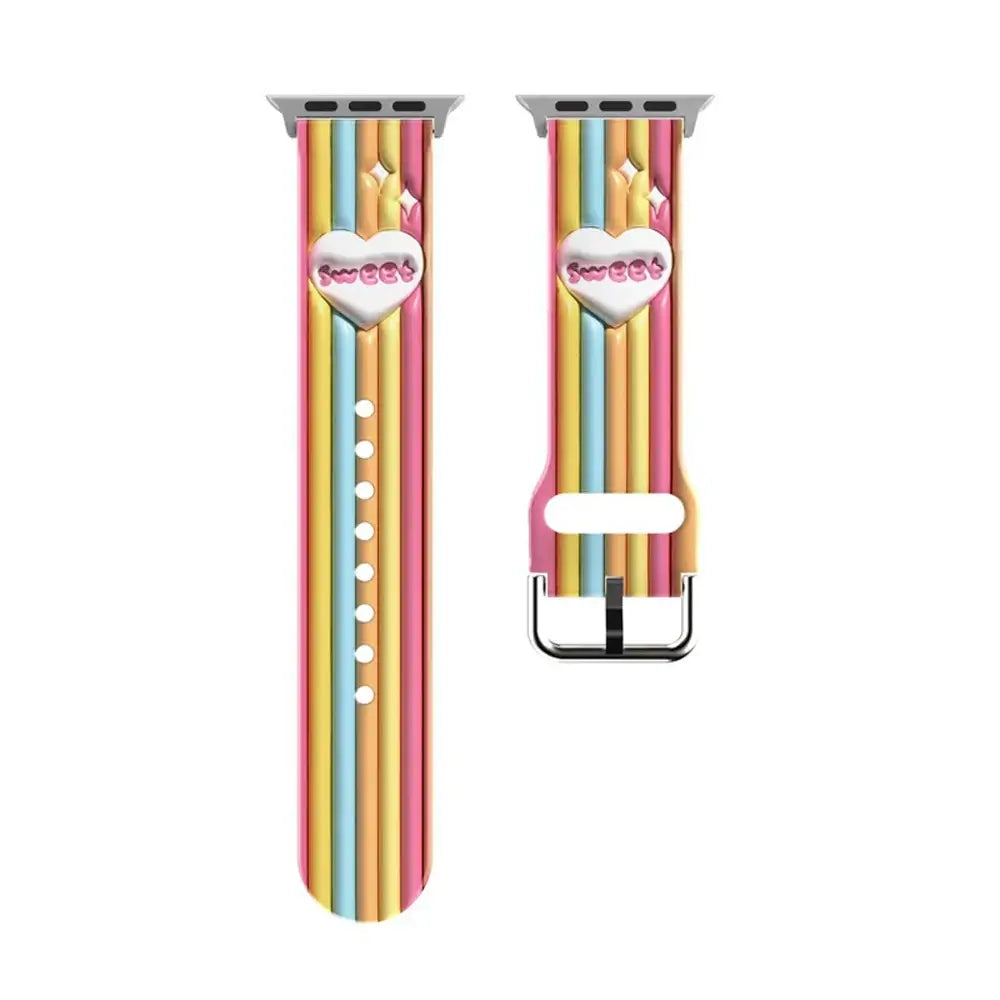 Apple Watch Silicone Strap - Colorful Floral Pattern Band BandsCo Straps