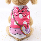 T-Shirt for Small Pet Supplies Cartoon Clothing Shirt Casual Puppy Dogs Soft Vests Summer Pet Dog Clothes