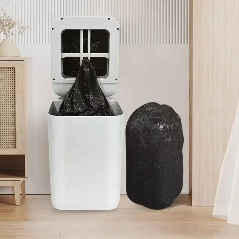 Intelligent Sensor Garbage Can Large Capacity Automatic Packing Garbage Bag Changing Waste Bins Living Room Kitchen Household
