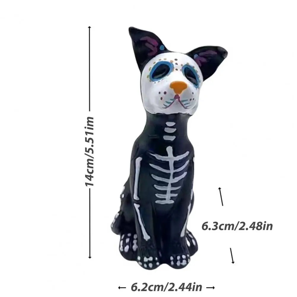Halloween Home Decorations Dog Cat Ornament Spooky Halloween Haunted House Decor Ghost Cat Dog Ornament Sculpture for Home Lootquake LLC