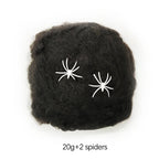 Halloween Decorations Artificial Spider Web White Stretchy Cobweb for Scary Party Scene Props Horror House Decoraton Accessories