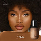 Pudaier Long-Lasting Natural Foundation - Brown Small Bottle, Matte Finish, Non-Sticky, Creamy Texture, Suitable for All Skin Ty