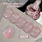 BORN PRETTY 10ml Reflective Glitter Gel Nail Polish Carat Mirage Sparkling Color Shine UV LED Soak Off Semi-Permanant Varnish Lootquake LLC
