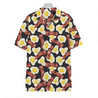 Funny Fried Egg Pattern Print Hawaiian Shirts For Men Summer Short Sleeve Holiday Beach Shirt 3d Print Mens Blouse Shirt Lootquake LLC