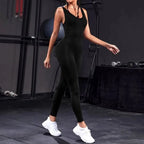 FlexiFit Backless Bodycon Yoga Jumpsuit THRIXINE