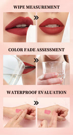 QIBEST 10 Colors Nude Matte Liquid Lipstick Waterproof Silky Lip Gloss Non-Stick Cup Lasting Purple Red Lip Tint Durable Makeup Lootquake LLC