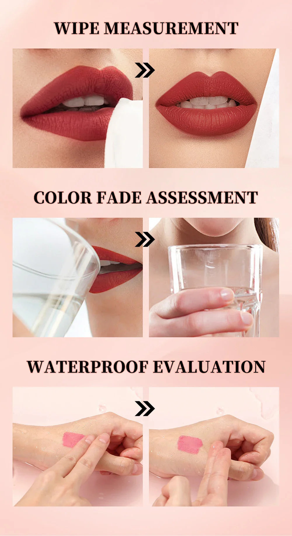 QIBEST 10 Colors Nude Matte Liquid Lipstick Waterproof Silky Lip Gloss Non-Stick Cup Lasting Purple Red Lip Tint Durable Makeup Lootquake LLC