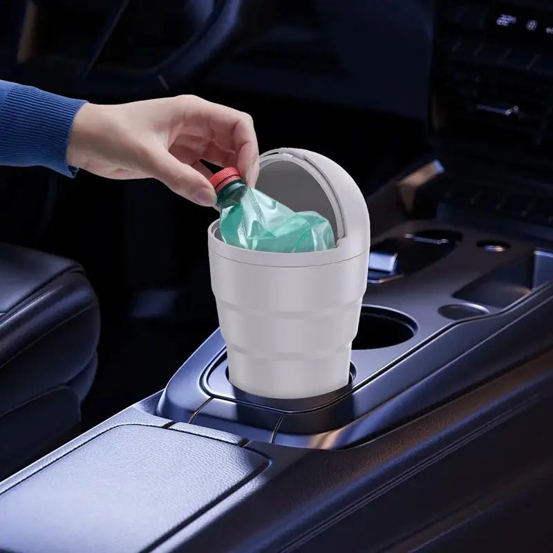 Car Garbage Bin Automotive Trash Cup Car Waste Bin Flip-Top Design Gadgets Interior Car Accessories for Car Sedan SUV Truck Lootquake LLC