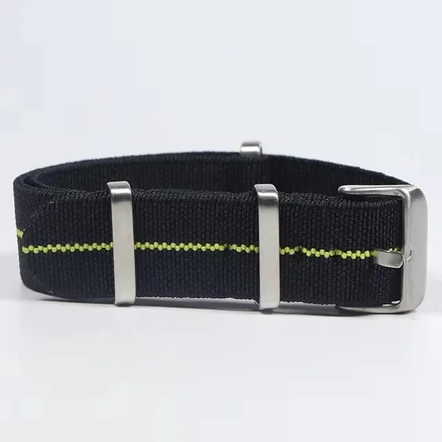 Polar Watch Band Nylon Elastic Strap Unisex Military Style Blue Red