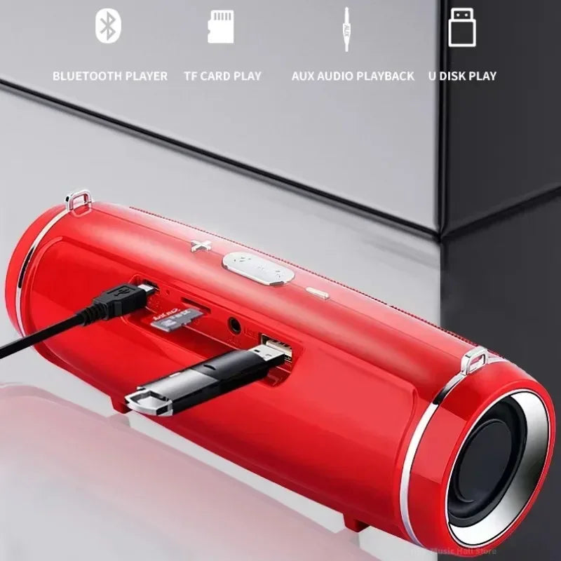 Portable Wireless Bluetooth Speaker 200W High Power Subwoofer Outdoor Waterproof Soundbox with FM Radio USB TF card Boom Box Lootquake LLC