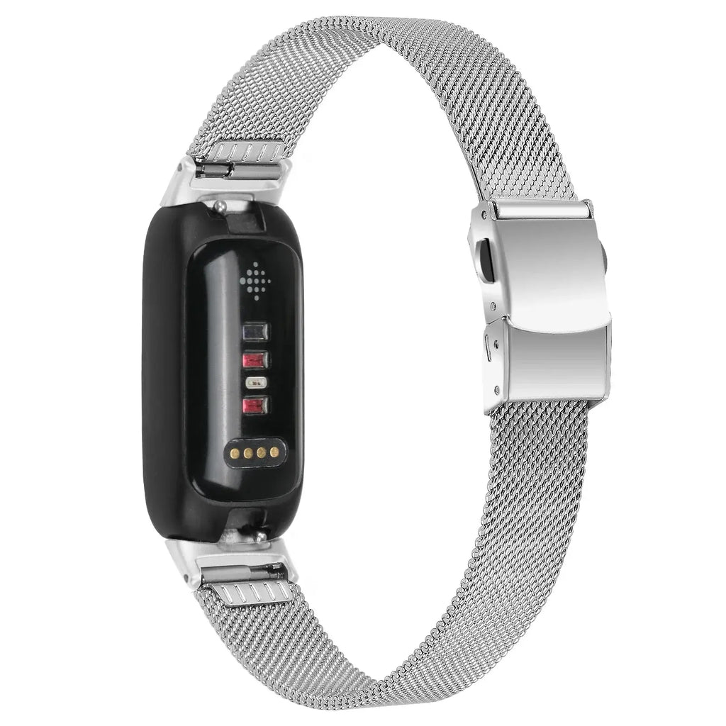 Fitbit Inspire 3 Thin Stainless Steel Band – Sleek Minimalist Metal Strap - SJB-DIAMOND ELITES