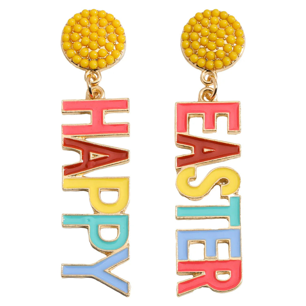Best Lady Easter Earrings Alloy Pearls Rabbit Egg Shells Chicken Letters Tassels Various Options For You To Match Lootquake LLC