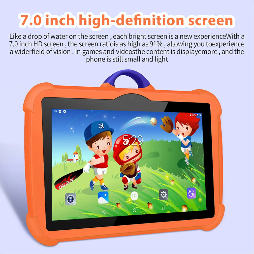 7 Inch Global Version 5G Kids' tablet Dual BOW Cameras 5G WiFi Quad Core 4GB RAM 64GB ROM Children's Gifts Tablets 4000mAh Lootquake LLC