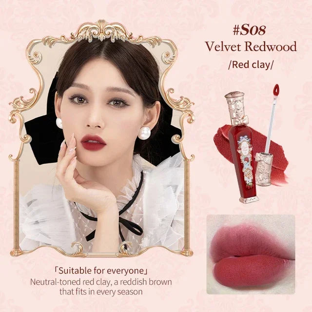 Flower Knows Strawberry Rococo Series Cloud Lip Cream Lip Gloss Long Lasting Velvet Lip Tint Lipstick for Women Cosmetic Lootquake LLC