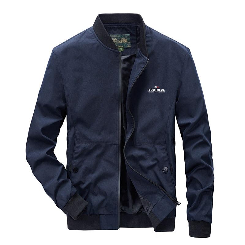 Men Lightweight Fashion Jacket Men New Casual Windbreaker Jacket Coats Windbreaker Jackets For Men Spring Autumn Casual Outdoor Waterproof Elegant Blue Slim Jackets Stevvex