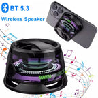 Mini Portable Bluetooth Speaker G200 RGB Color Light Magnetic Speaker BT5.3 Small Sound Box Phone Holder Wireless Loudspeaker Lootquake LLC