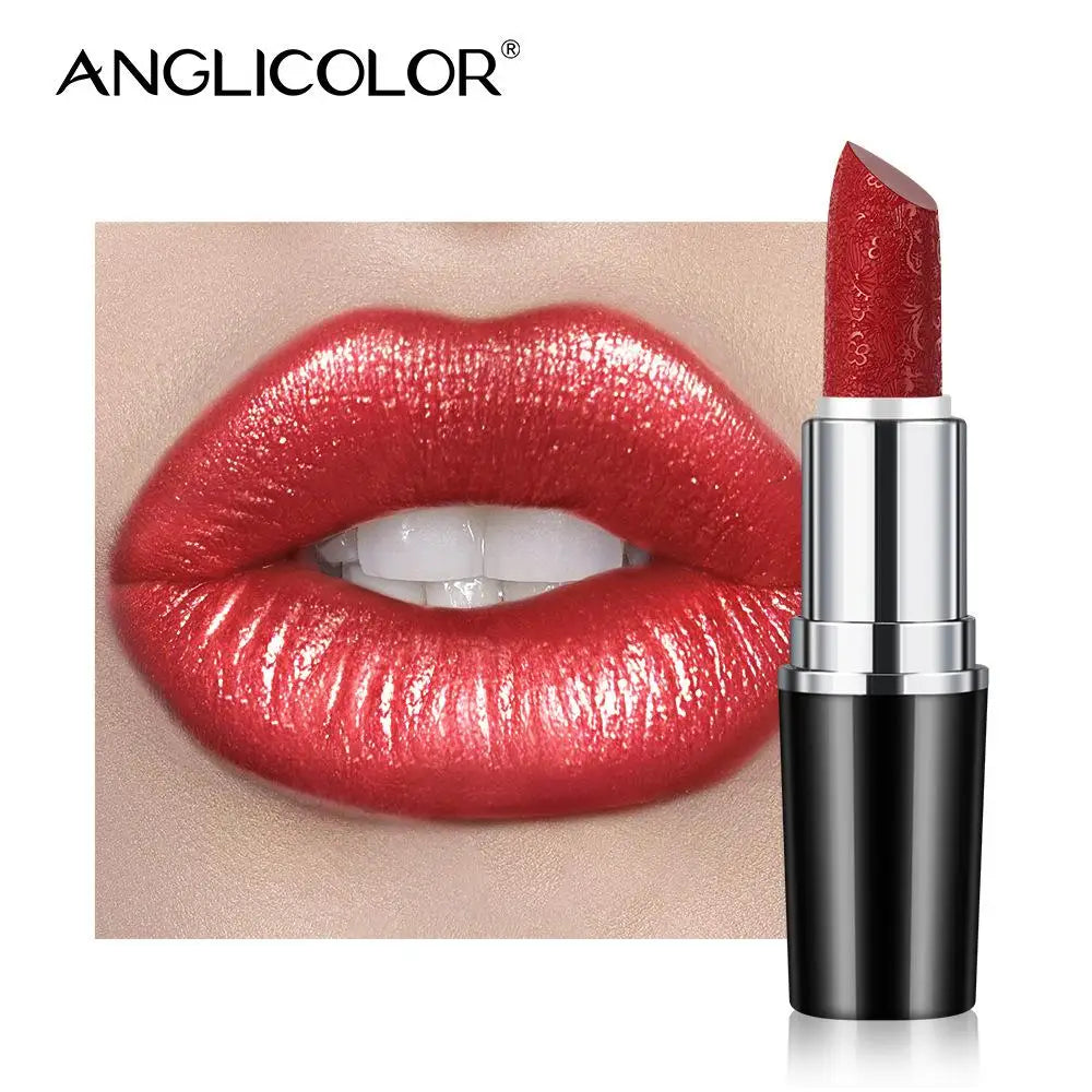 Fine Glitter Lipstick, Quicksand Gold Lipstick Non-sticky Non-fading Lipstick Pearlescent Long-lasting Silky Mermaid Lipstick Lootquake LLC