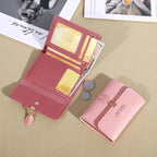 Trifold Clutch Coin Purse, Minimalist Credit Card Holder, Women's Casual Wallet Lootquake LLC