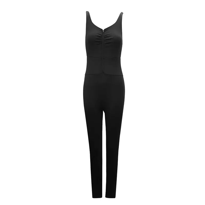 Black Backless Sling Jumpsuits Women Fashion Jumpsuits - SJB-DIAMOND ELITES