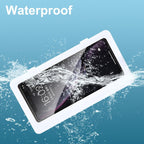 White Phone Holder Waterproof Phone Case Bathroom Shower Phone Holder Stand Box Wall Mounted Shower Case Bracket Full Body Waterproof Shockproof Phone Case Clear Protective Cover Case Stevvex