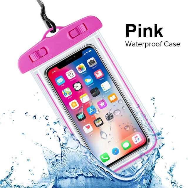 Swimming Bags Waterproof Phone Case Water proof Bag Mobile Phone Pouch Cover for iPhone 12 Pro Xs Max XR X 8 7 Phone Case Bag With Lanyard Compatible with iPhone Stevvex