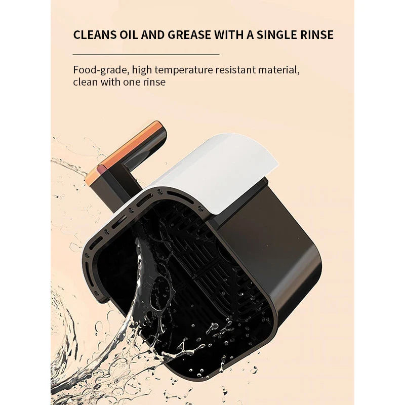 2025 New Xianke Air fryer 5L large capacity household barbecue multifunctional rotary electric fryer electric oven Pi-Mart