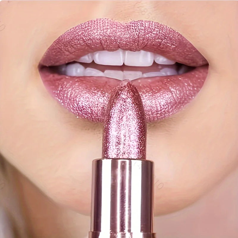 Rose smoke powder, bright starry sky, glossy velvet texture, durable, make your lips shiny, waterproof, anti-fouling. Lootquake LLC