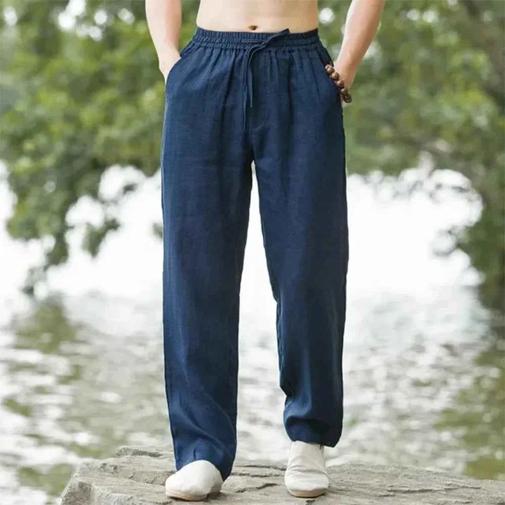 Men's Linen Cotton Breathable Casual Pants