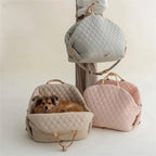 The Verona Luxe Carrier - Quilted Designer Pet Tote Fashioned Furbabies