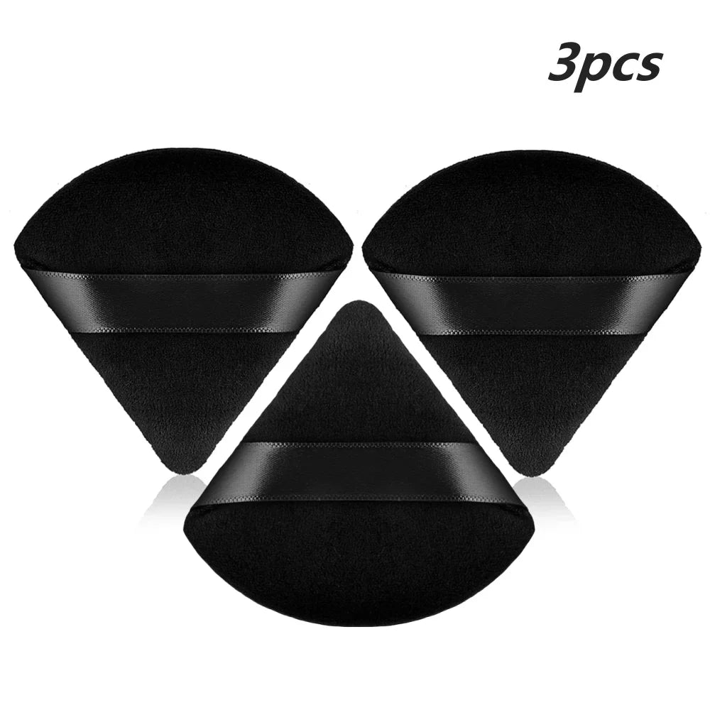 2/3/5/6/12Powder Puff Face Makeup Soft velvet Triangle Powder Puff For Loose Powder Setting Powder Makeup Foundation Beauty Gift Lootquake LLC