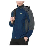 Men Autumn Jacket Camping Hiking Trekking Windbreaker Waterproof With Hood Spring Outdoor Sports Travel Climbing Coats