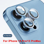 3D  Protective Glass Camera Protector Cover For iPhone 13 Pro Max i Phone 13Pro 13 Mini Rear Lens Metal Ring Protect Camera Lens Case Individual Metal Scratch Resistant HD Clear Case Tempered Glass Camera Case Stevvex