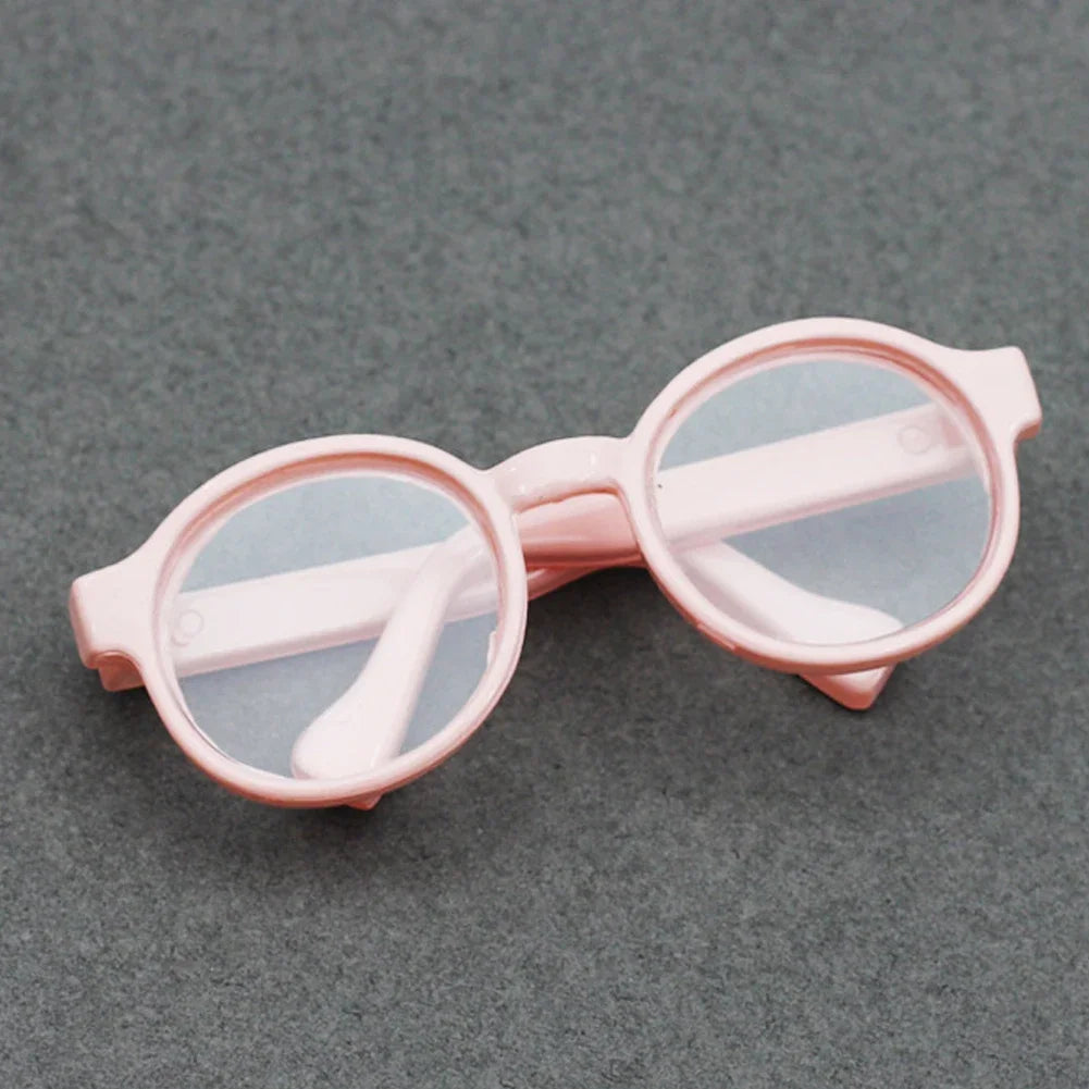 Labubu 6.5cm Transparent Plastic Glasses for 1/8 1/6 1/3 1/4 BJD for Labubu MSD Plush for EXO Doll Sunglasses Lootquake LLC